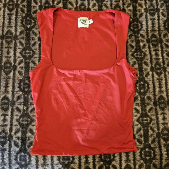 Princess Polly Back In Top Red - Picture 2 of 3